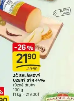 Flop Jč salámový uzený sýr 44% nabídka