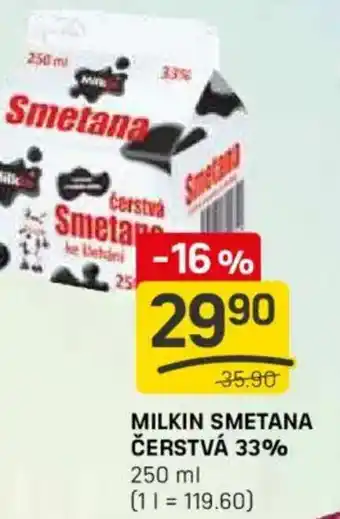 Flop Milkin smetana čerstvá 33% nabídka