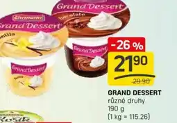 Flop Grand dessert nabídka