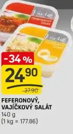 Flop Feferonový, vajíčkový salát nabídka