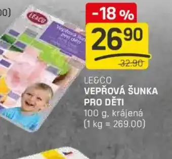 Flop Le&co vepřová šunka pro děti nabídka