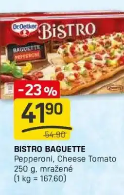 Flop Bistro baguette Pepperoni, Cheese Tomato nabídka