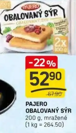 Flop Pajero obalovaný sýr nabídka