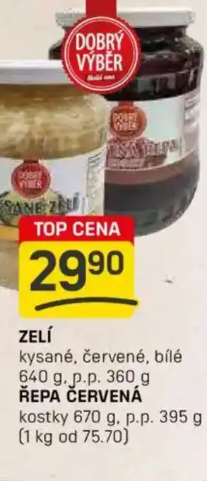 Flop ZELÍ kysané, červené, bílé nabídka