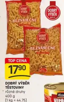Flop Dobrý výběr těstoviny nabídka