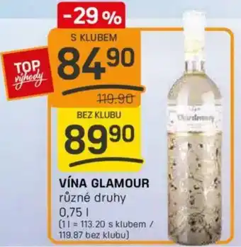 Flop Vína glamour nabídka