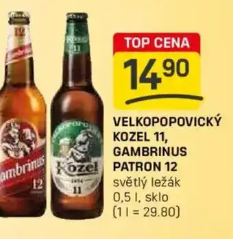 Flop Velkopopovický gambrinus patron 12 nabídka