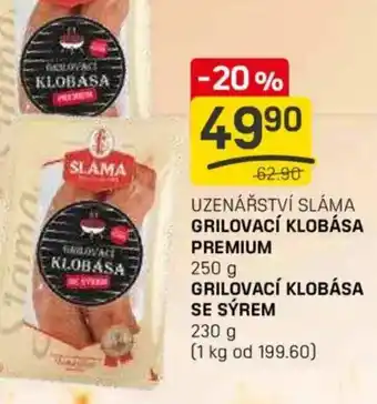 Flop Uzenářství sláma grilovací klobása premium nabídka
