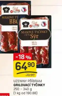 Flop Uzeniny příbram grilovací tyčinky nabídka