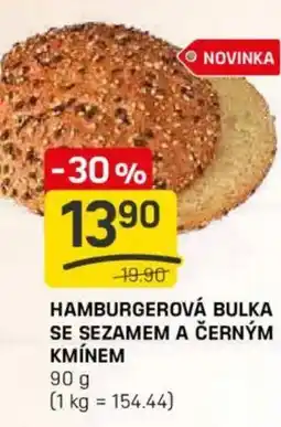 Flop Hamburgerová bulka se sezamem a černým kmínem nabídka
