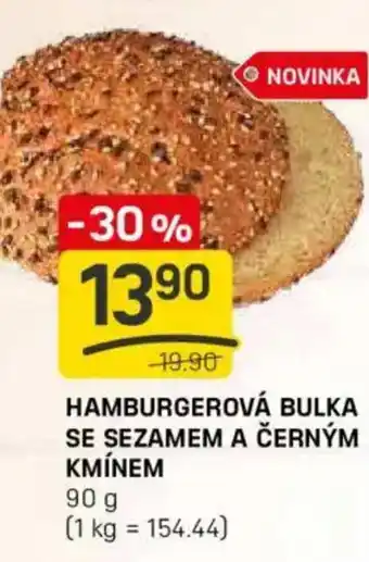 Flop Hamburgerová bulka se sezamem a černým kmínem nabídka