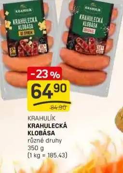 Flop Krahulik krahulecká klobása nabídka