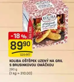 Flop Koliba oštěpek uzený na gril s brusinkovou omáčkou nabídka