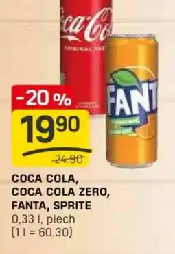 Flop COCA COLA, COCA COLA ZERO, nabídka