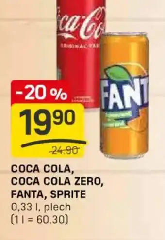 Flop COCA COLA, COCA COLA ZERO, nabídka