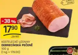 Flop Kostelecké uzeniny debrecínská pečeně nabídka