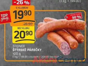 Flop ŠTÝRSKÉ PÁREČKY 100g nabídka