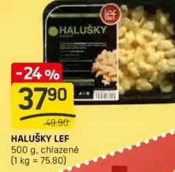 Flop Halušky lef nabídka