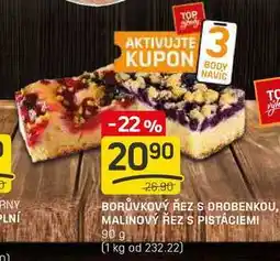 Flop BORŮVKOVÝ ŘEZ S DROBENKOU, MALINOVÝ ŘEZ S PISTÁCIEMI 90 g nabídka