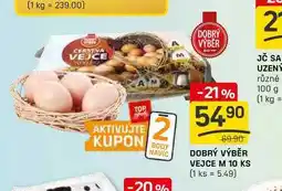 Flop DOBRÝ VÝBĚR VEJCE M 10 KS nabídka