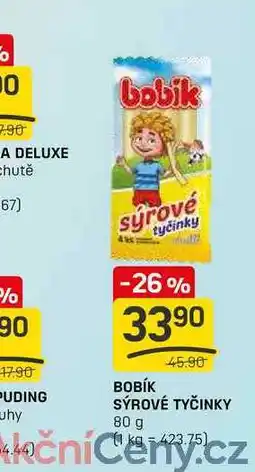 Flop BOBÍK SÝROVÉ TYČINKY 80 g nabídka