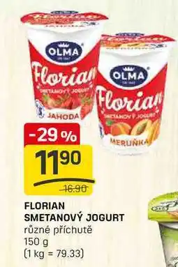 Flop FLORIAN SMETANOVÝ JOGURT různé příchutě 150 g nabídka