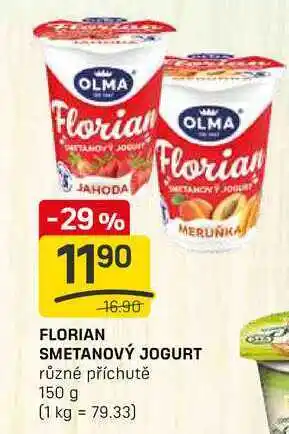 Flop FLORIAN SMETANOVÝ JOGURT různé příchutě 150 g nabídka