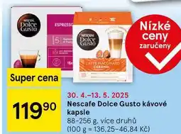 Tesco Nescafe Dolce Gusto kávové kapsle, 88-256 g, více druhů nabídka