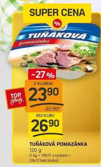 Flop TUŇÁKOVÁ POMAZÁNKA 120 g nabídka