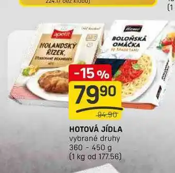 Flop HOTOVÁ JÍDLA vybrané druhy 360-450 g nabídka