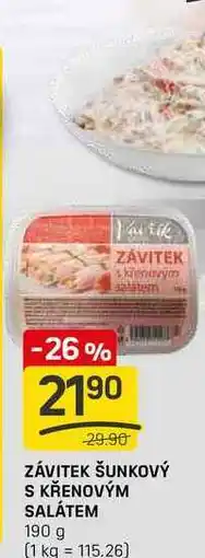 Flop ZÁVITEK ŠUNKOVÝ S KŘENOVÝM SALÁTEM 190 g nabídka