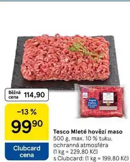 Tesco Tesco Mleté hovězí maso, 500 g, max. 10% tuku nabídka