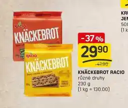 Flop KNÄCKEBROT RACIO různé druhy 230 g nabídka