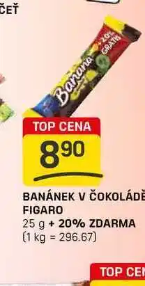 Flop BANÁNEK V ČOKOLÁDĚ FIGARO 25 g nabídka