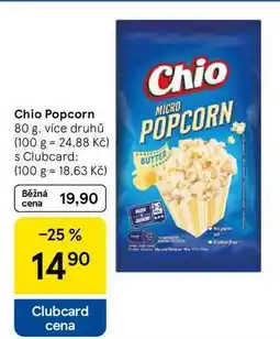 Tesco Chio Popcorn, 80 g, více druhů nabídka