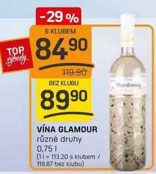 Flop VÍNA GLAMOUR různé druhy 0,75l nabídka