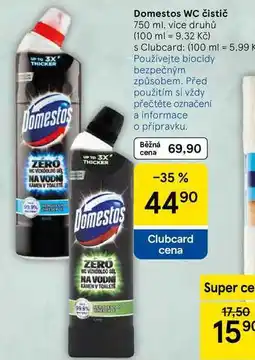 Tesco Domestos WC čistič, 750 ml nabídka