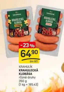 Flop KRAHULECKÁ KLOBÁSA různé druhy 350 g nabídka