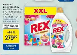 Tesco Rex Prací prostředek XXL, 44-66 PD, více druhů nabídka