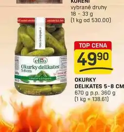 Flop OKURKY DELIKATES 5-8 CM 670 g p.p. 360 g nabídka