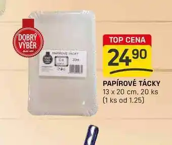 Flop PAPÍROVÉ TÁCKY 13 x 20 cm, 20 ks nabídka