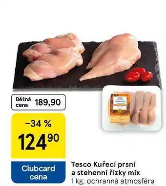 Tesco Tesco Kuřecí prsní a stehenní řízky mix, 1 kg, ochranná atmosféra nabídka
