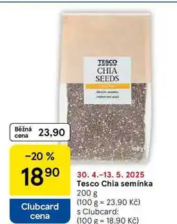 Tesco Chia semínka, 200 g
