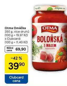 Tesco Otma Omáčka, 350 g, více druhů nabídka