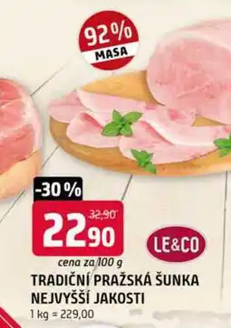Terno Tradiční pražská šunka nejvyšší jakosti 100g nabídka