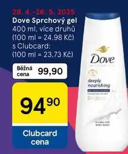 Tesco Dove Sprchový gel 400 ml, více druhů nabídka