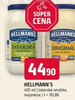 Terno Hellmann's Tatarská omáčka, Majonéza porcovaná 405ml nabídka