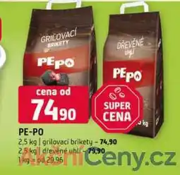 Terno PE-PO 2,5 kg grilovaci brikety 2,5 kg dřevěné uhl nabídka
