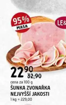 Terno Šunka zvonařka nejvyšší jakosti 100g nabídka