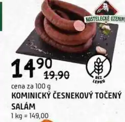 Terno Kominickýčesnekový točený salám 100g nabídka